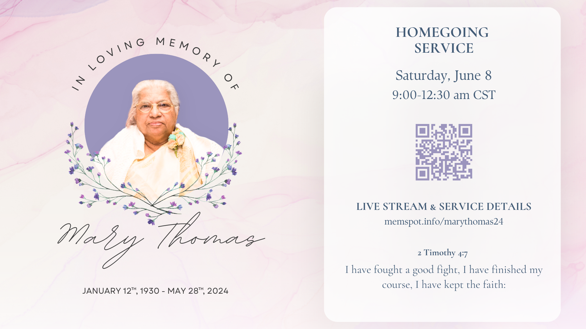 In Loving Memory Funeral - Mary Thomas  (6)